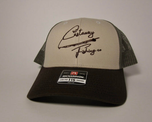 Tan/Loden/Brown Castaway Signature Snapback