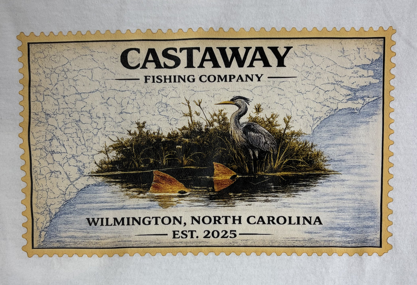 Castaway NC Marsh Map Shirt